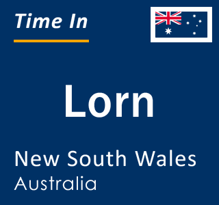 Current local time in Lorn, New South Wales, Australia