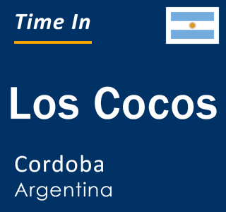 Current local time in Los Cocos, Cordoba, Argentina