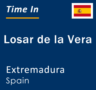 Current local time in Losar de la Vera, Extremadura, Spain