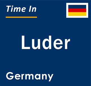 Current local time in Luder, Germany