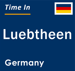 Current local time in Luebtheen, Germany