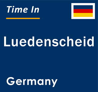 Current local time in Luedenscheid, Germany