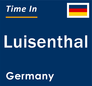 Current local time in Luisenthal, Germany