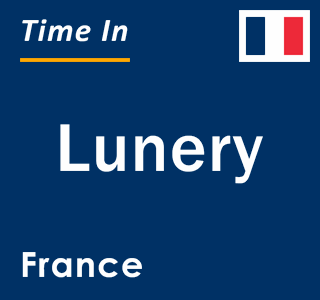 Current local time in Lunery, France