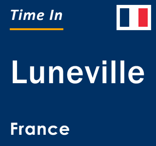 Current local time in Luneville, France