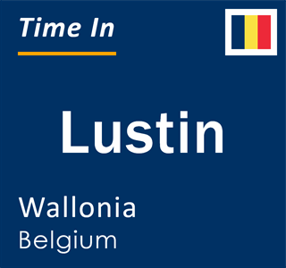 Current local time in Lustin, Wallonia, Belgium