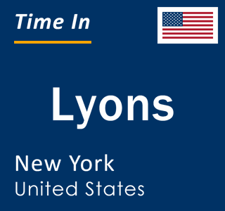 Current local time in Lyons, New York, United States