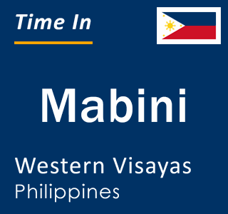 Current local time in Mabini, Western Visayas, Philippines