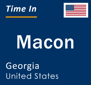 Current local time in Macon, Georgia, United States