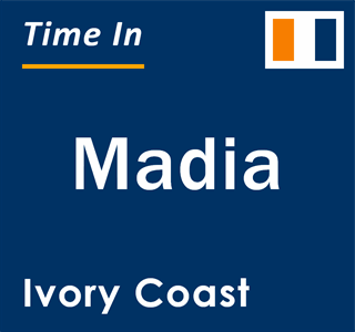 Current local time in Madia, Ivory Coast