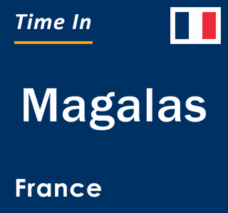 Current local time in Magalas, France