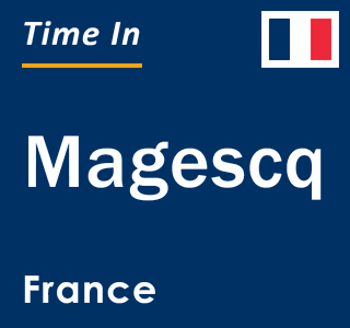 Current local time in Magescq, France