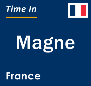 Current local time in Magne, France