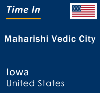 Current local time in Maharishi Vedic City, Iowa, United States