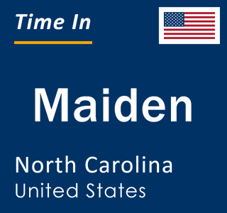 Current local time in Maiden, North Carolina, United States