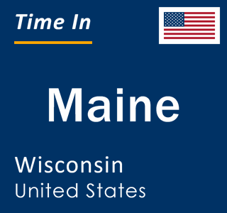 Current local time in Maine, Wisconsin, United States