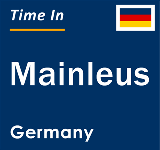 Current local time in Mainleus, Germany