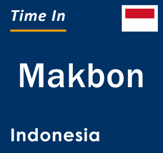 Current local time in Makbon, Indonesia