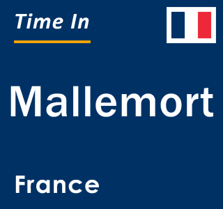 Current local time in Mallemort, France