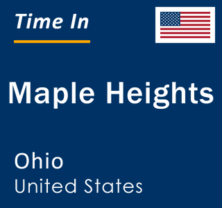 Current local time in Maple Heights, Ohio, United States