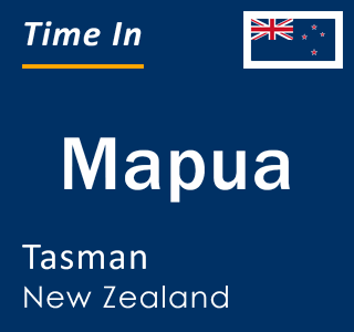 Current local time in Mapua, Tasman, New Zealand