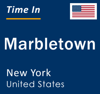 Current local time in Marbletown, New York, United States