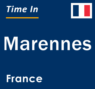 Current local time in Marennes, France