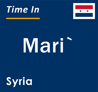 Current local time in Mari`, Syria