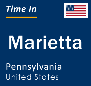 Current local time in Marietta, Pennsylvania, United States