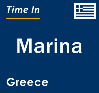 Current local time in Marina, Greece