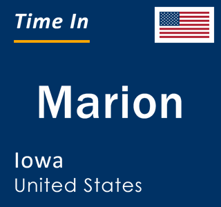 Current local time in Marion, Iowa, United States