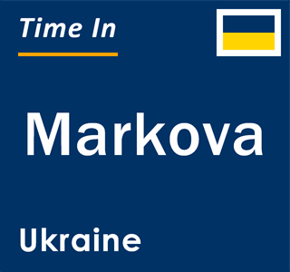 Current local time in Markova, Ukraine