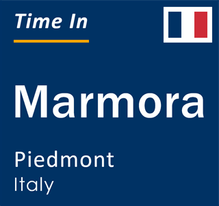 Current local time in Marmora, Piedmont, Italy