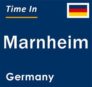 Current local time in Marnheim, Germany