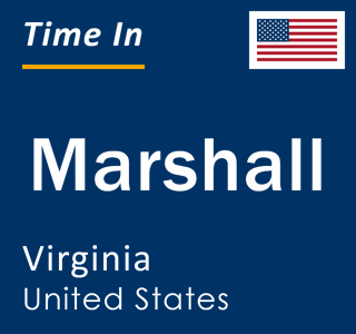 Current local time in Marshall, Virginia, United States