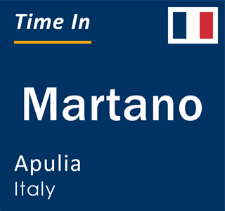 Current local time in Martano, Apulia, Italy