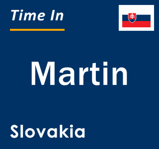 Current local time in Martin, Slovakia