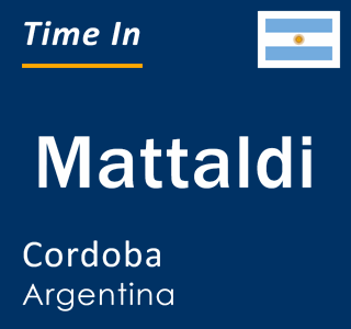 Current local time in Mattaldi, Cordoba, Argentina