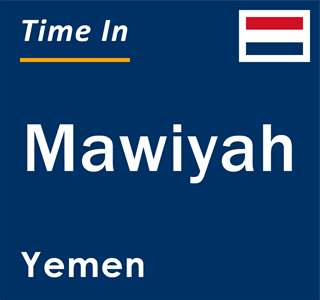 Current local time in Mawiyah, Yemen