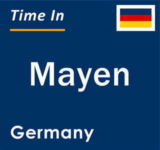 Current local time in Mayen, Germany