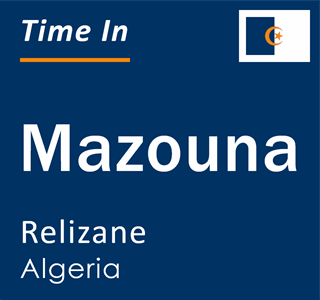 Current local time in Mazouna, Relizane, Algeria