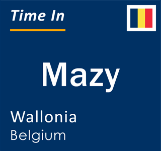 Current local time in Mazy, Wallonia, Belgium