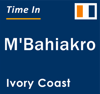 Current local time in M'Bahiakro, Ivory Coast