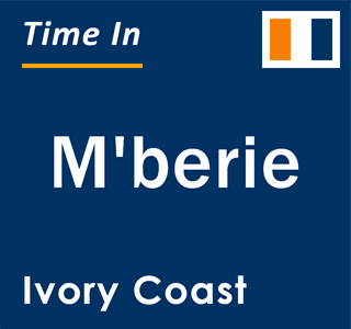 Current local time in M'berie, Ivory Coast