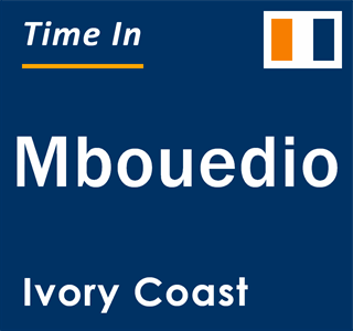 Current local time in Mbouedio, Ivory Coast