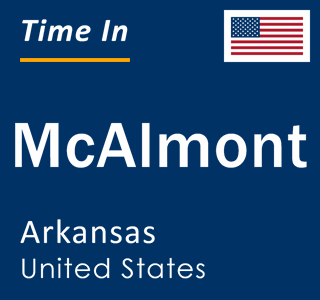 Current local time in McAlmont, Arkansas, United States