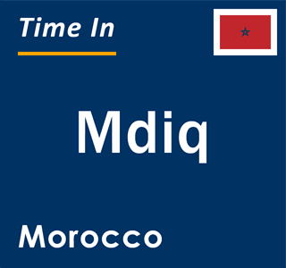 Current local time in Mdiq, Morocco