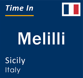 Current local time in Melilli, Sicily, Italy