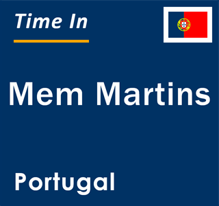 Current local time in Mem Martins, Portugal