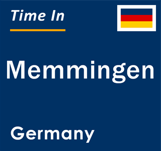 Current local time in Memmingen, Germany